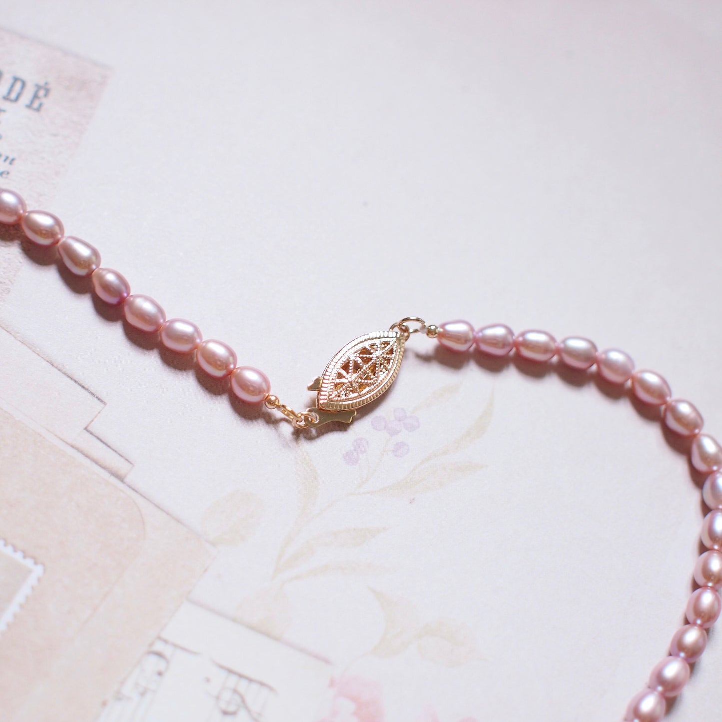 Fresh Water Purple Pearl Necklace (4-5mm) // Sweet & Charming // 14K Gold-filled