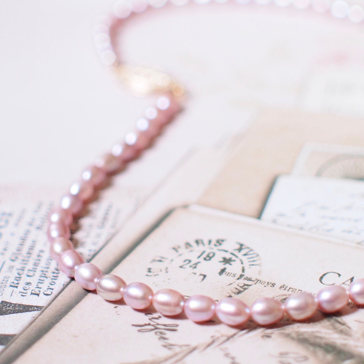 Fresh Water Purple Pearl Necklace (4-5mm) // Sweet & Charming // 14K Gold-filled