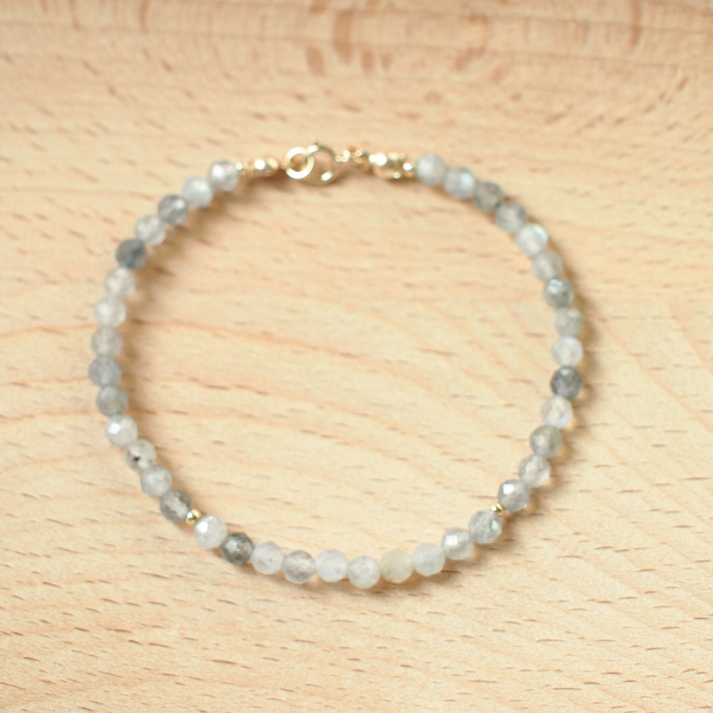 Labradorite Bracelet // Dainty & Sparkly // Stackable // 14K Gold-filled