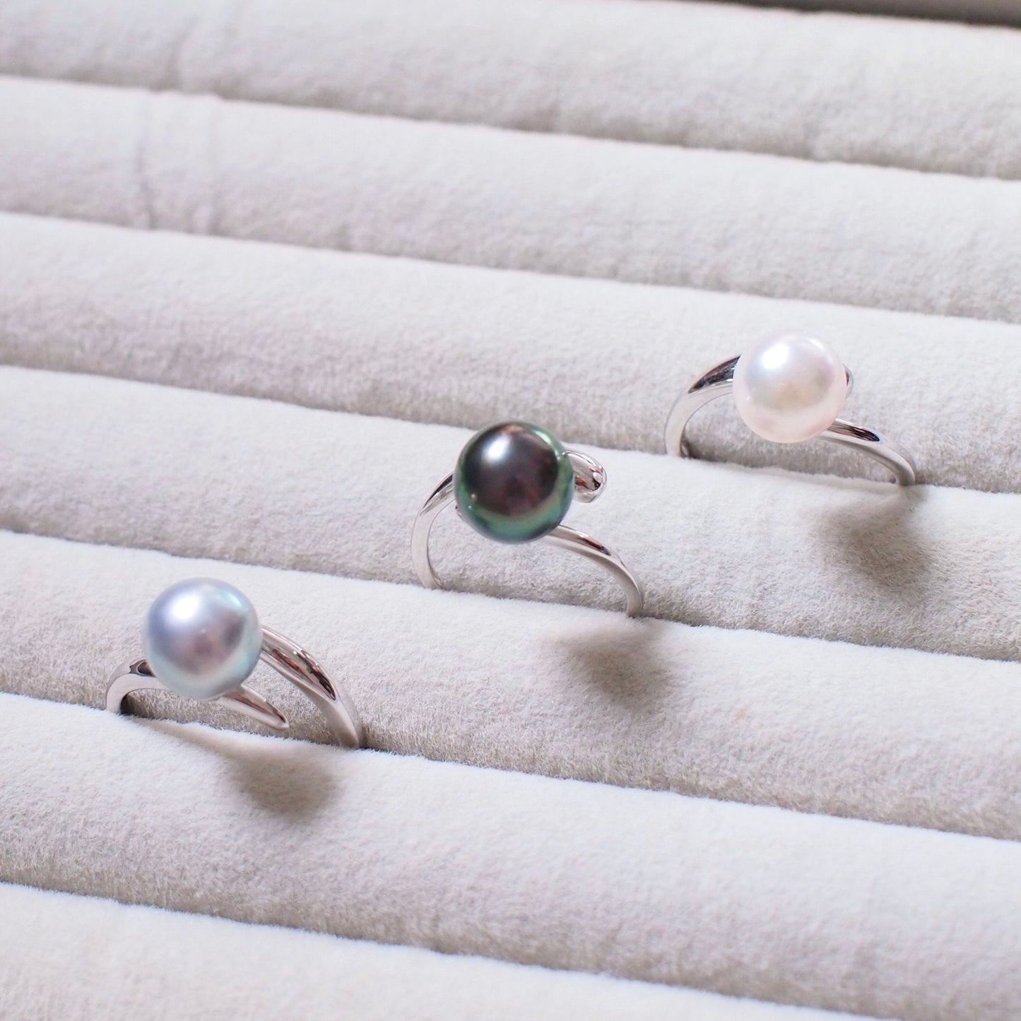 Saltwater Pearl Rings // 8mm // Adjustable Ring // 925 Sterling Silver