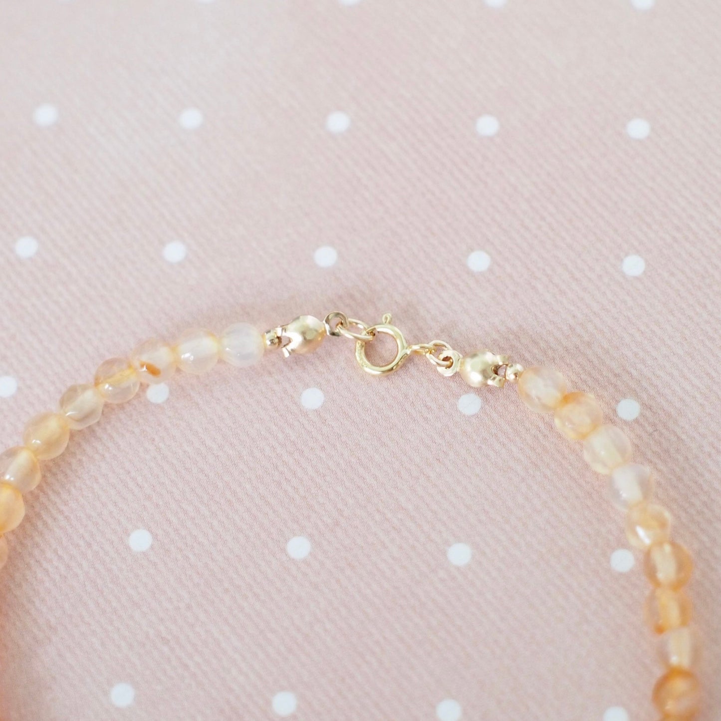 Orange Garnet x Agate Bracelet // Vibrant and Stunning // Stackable // 14K Gold-filled