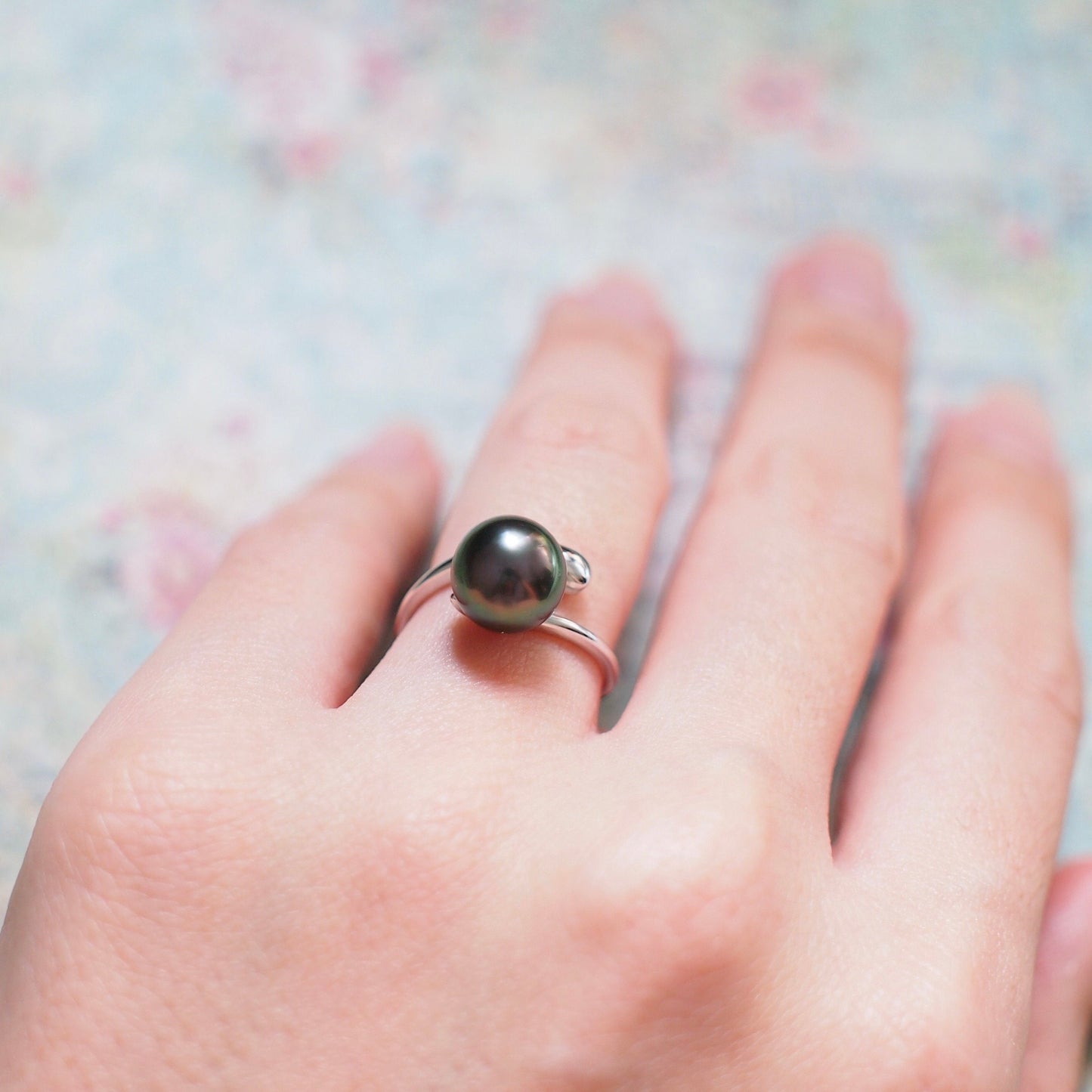 Saltwater Pearl Rings // 8mm // Adjustable Ring // 925 Sterling Silver
