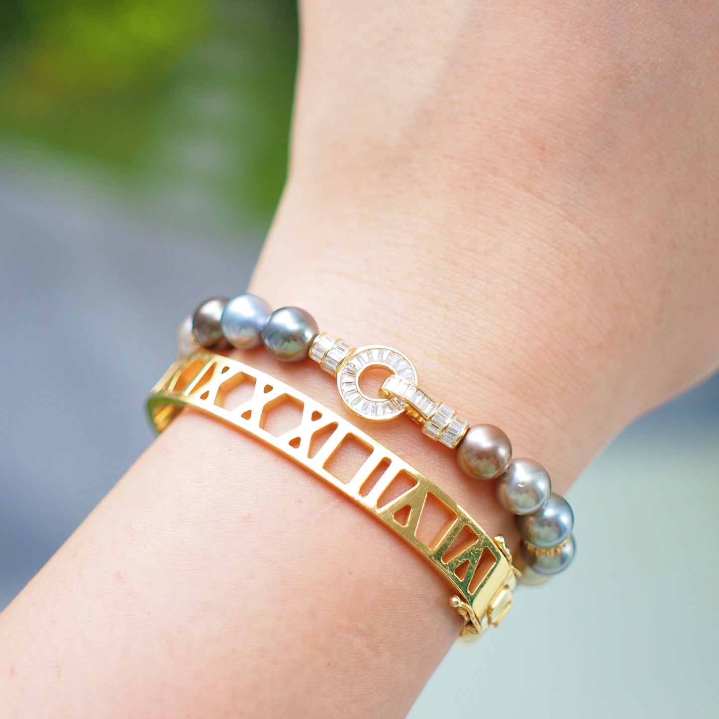 Tahitian Pearl Bracelet // Mixed Colour