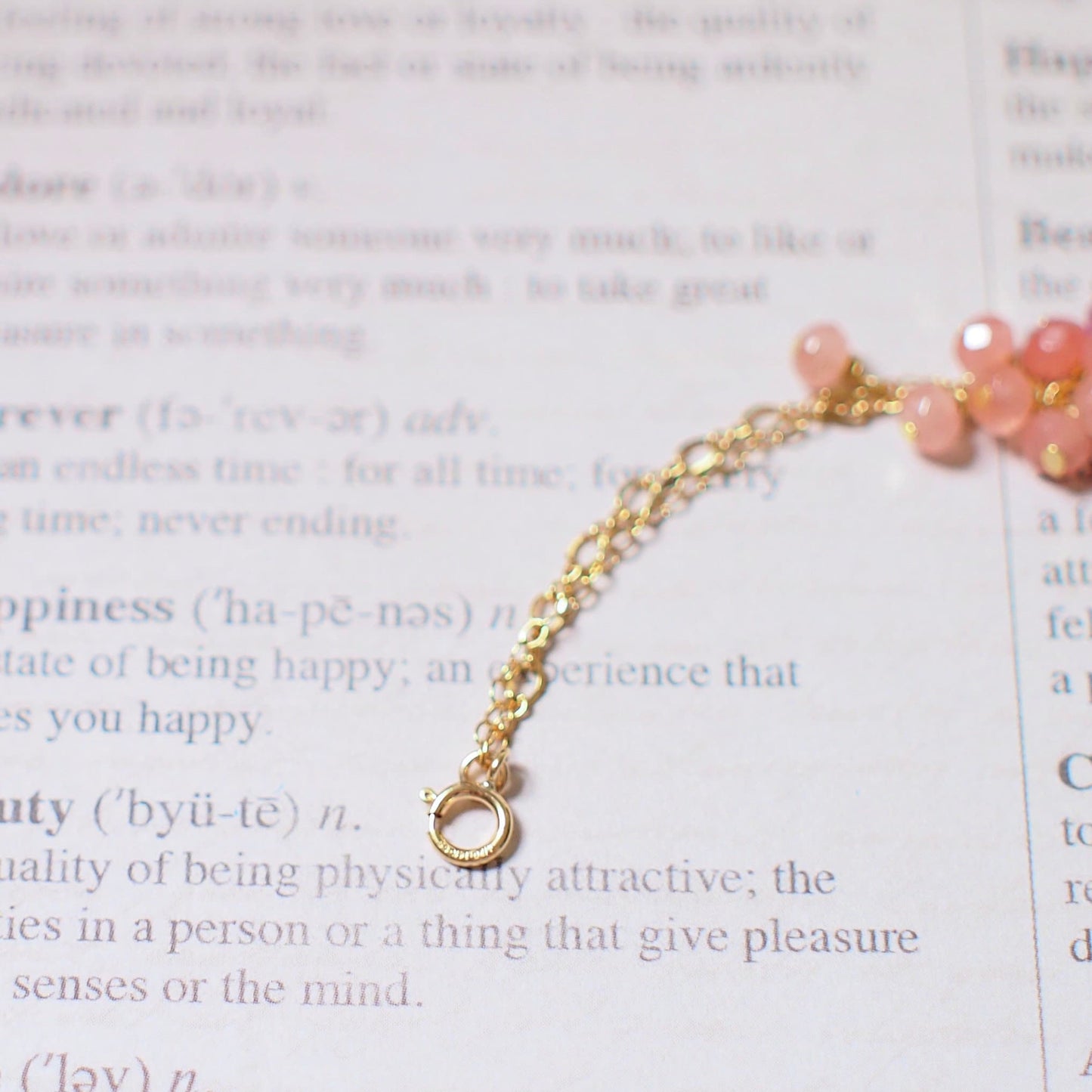 Type A Burmese Jade Donut Bracelet // Floral Design // 14K Gold-filled // Lovely & Whimsical