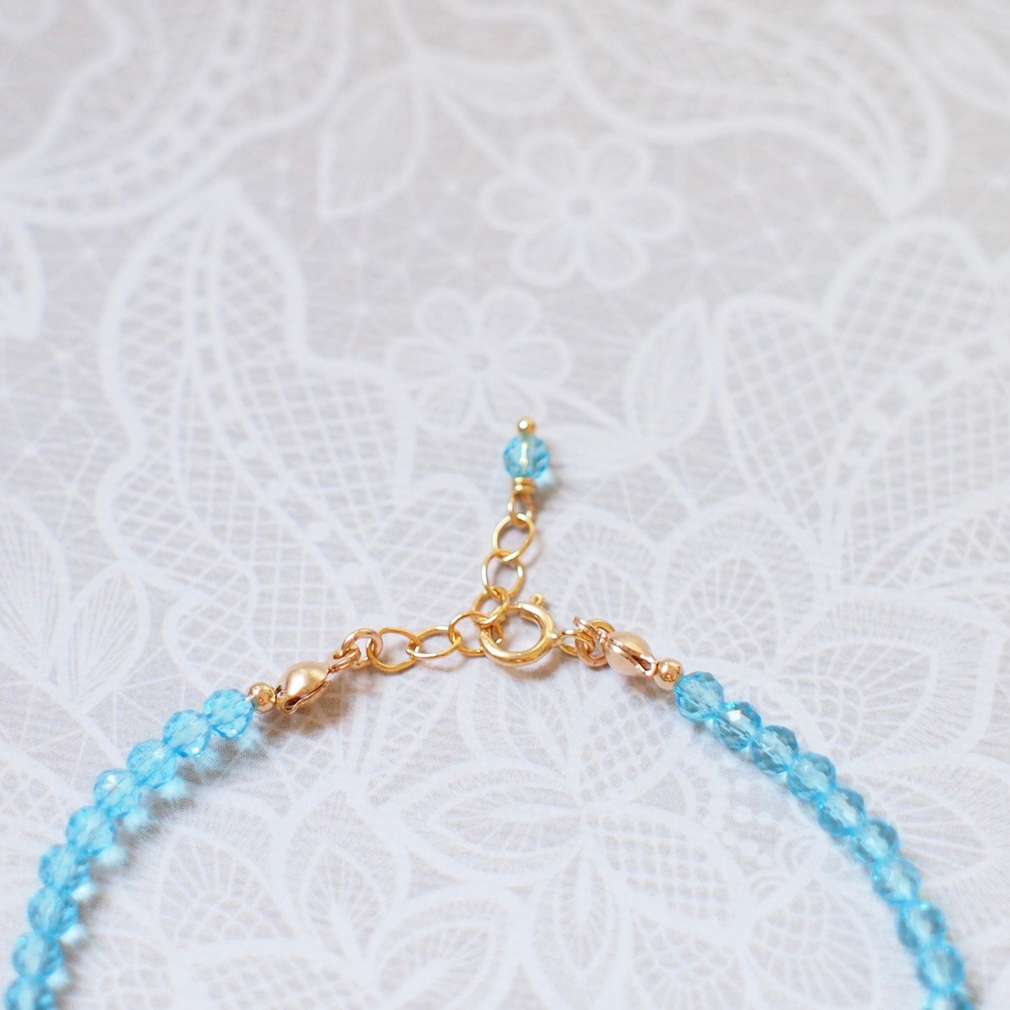 Blue Topaz Bracelet // 14K Gold-filled // Dainty & Bright // Stackable