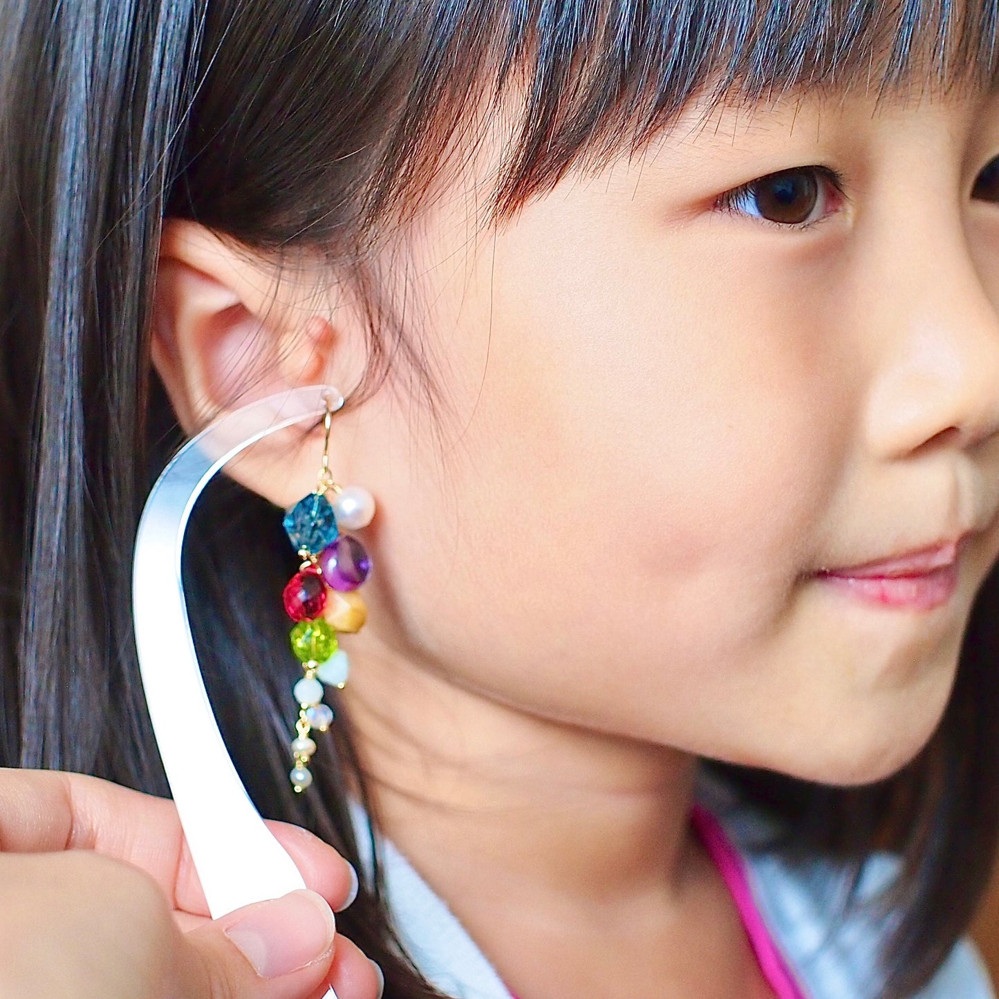 Multi Stones Dangle Earrings // Dangling Style // Rainbow Theme // Sparkly & Chic // 14K Gold-filled