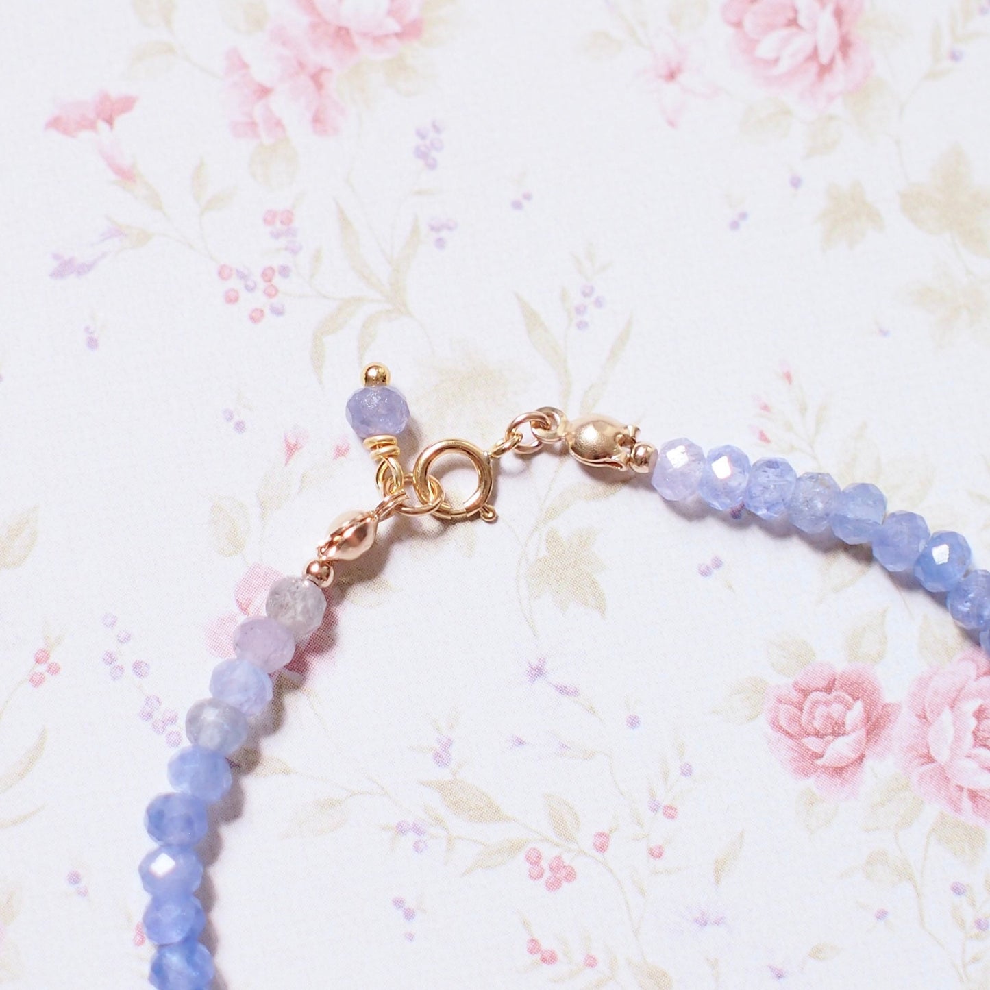 White Baroque Pearl x Tanzanite Bracelet // Graceful & Elegant // 14K Gold-filled