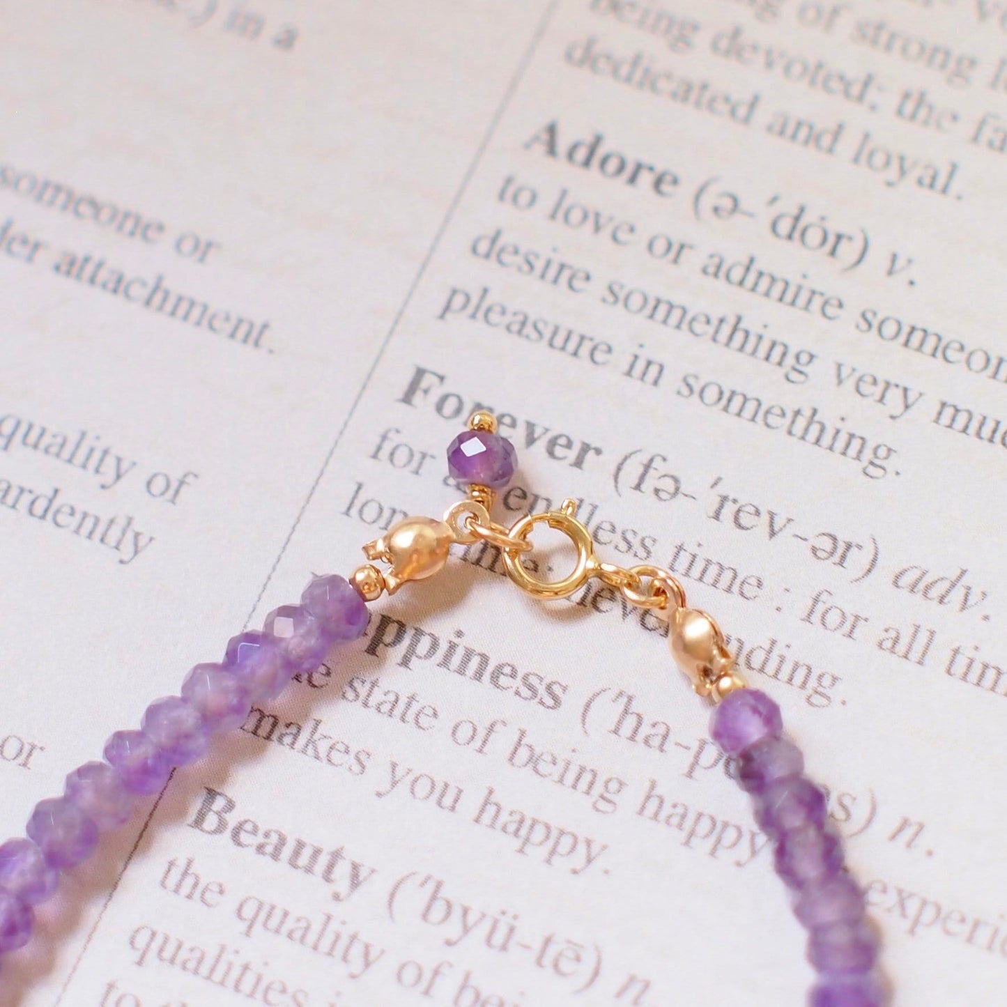 Amethyst Bracelet // 14K Gold-filled // Elegant & Feminine // Stackable