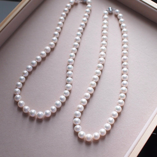 Fresh Water Pearl Necklace (8-9mm) // Beautiful Lustre // 14K Gold-filled // Luxurious & Timeless