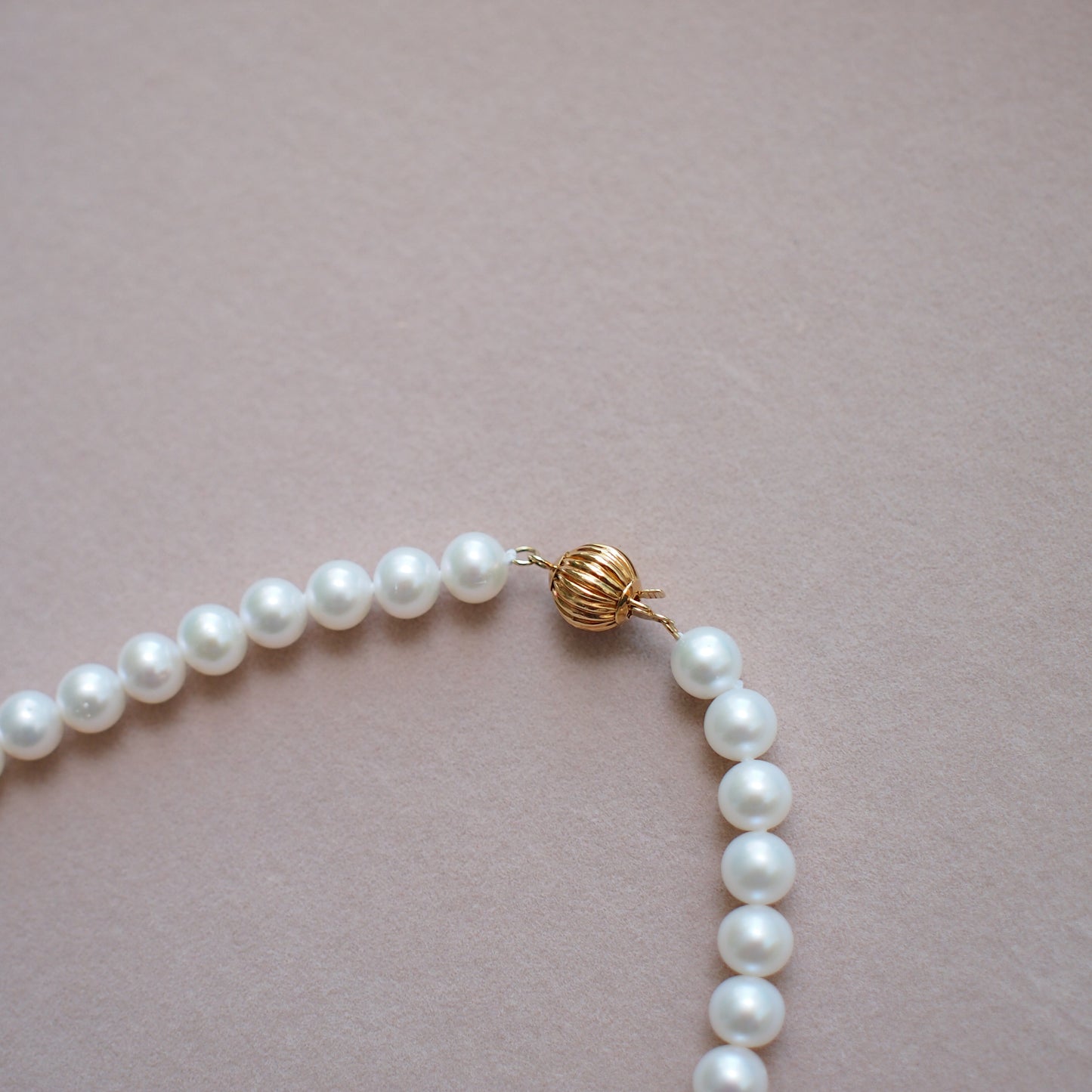 Fresh Water Pearl Necklace (6-7mm) // Beautiful Lustre // 18K Gold Clasp// Luxurious & Timeless
