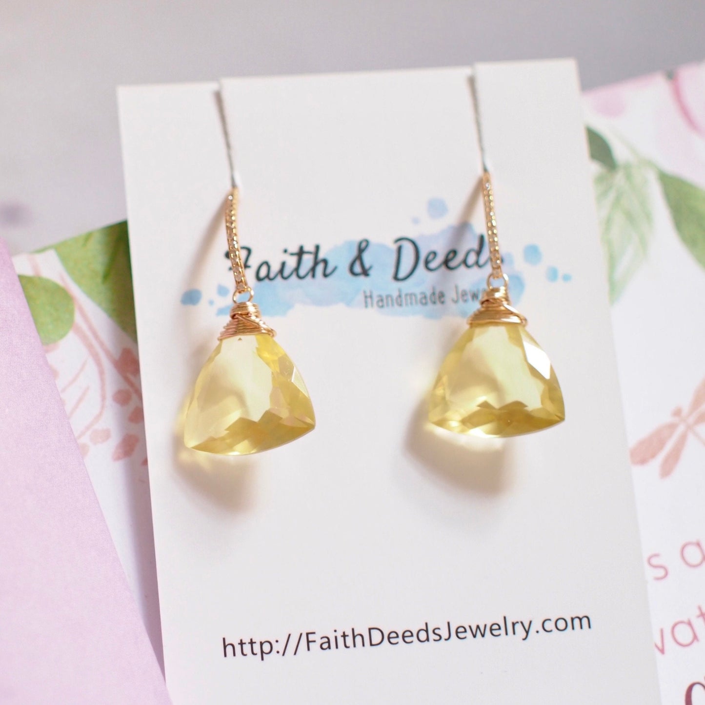 Gem Stone Earrings // Timeless Design // Sparkly & Elegant